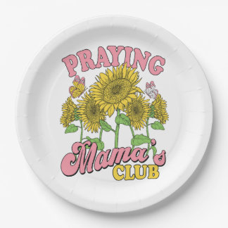 Praying Mother Club Paper Plates