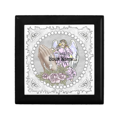 Praying Rosary Angel Gift Box