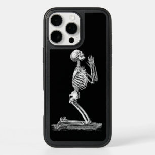 Praying Skeleton Black iPhone 16 Pro Max Case