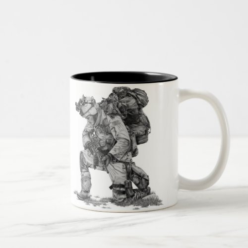 Praying Soldier Two_Tone Coffee Mug