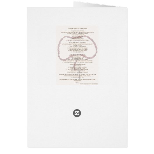 PRAYING THE HOLY ROSARY (Back)