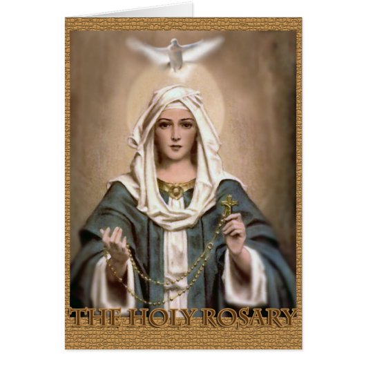 PRAYING THE HOLY ROSARY CARDS (Front)