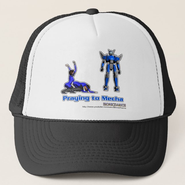Praying to Mecha Trucker Hat (Front)