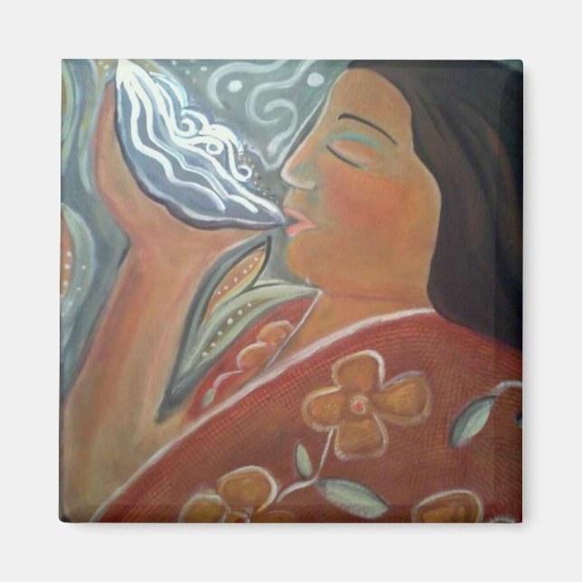 Praying With Water Magnet (Front)