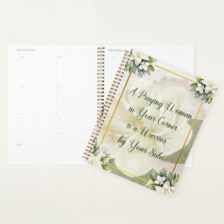 Praying Woman Planner (cream magnolia)