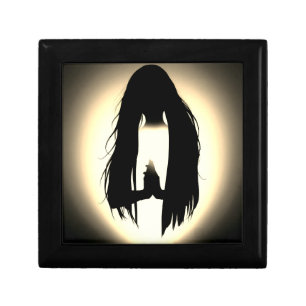 Praying Woman Silhouette – Faith & Grace Design Gift Box