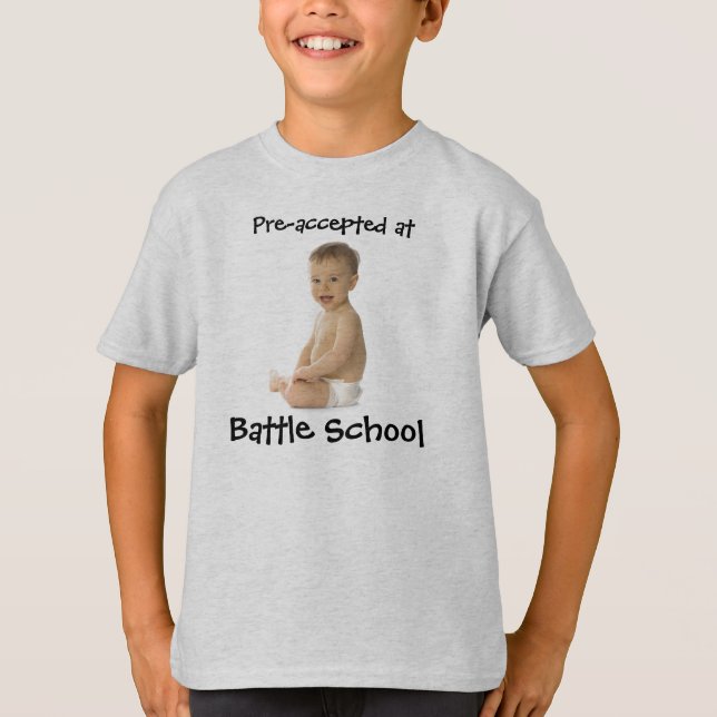 Pre-Accepted At Battle School - Youth T-Shirt (Front)