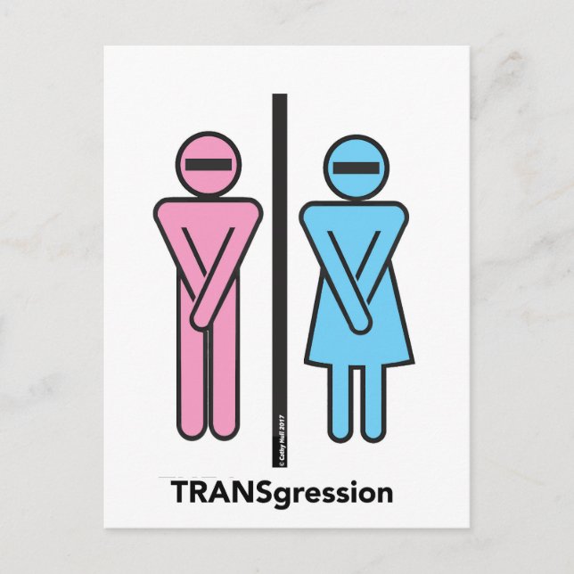 Pre-addressed Donald Trump TRANSgression Postcard (Front)