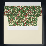 Pre-addressed Elegant Red Green Marble Lined Envelope<br><div class="desc">Send out your cards in style with these stunning off-white A7 envelopes (for 5x7 cards) featuring a liner printed with a red and green Italian faux marbled paper design. Add your return address on the back flap (address can be deleted if so desired). Whether you're using these envelopes for a...</div>