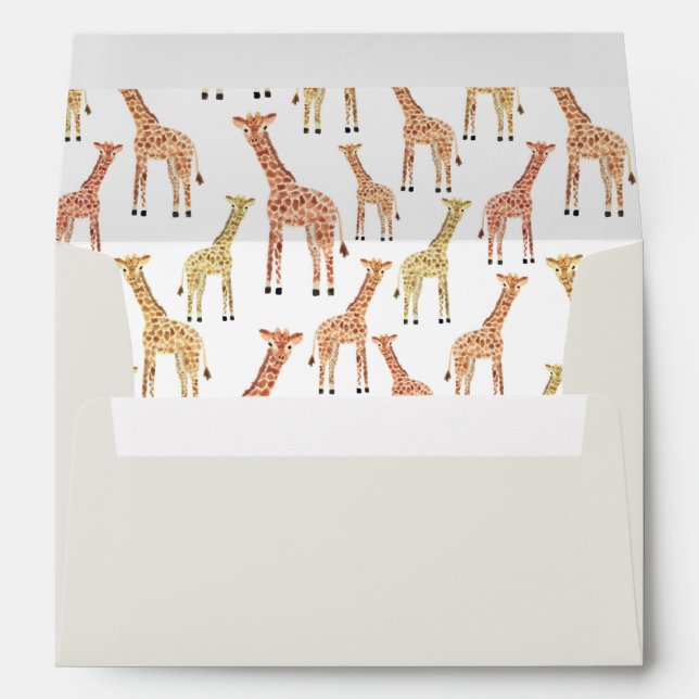 Pre-Addressed Giraffe Envelopes (Back (Bottom))