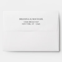 Pre-Addressed Simple White Envelope