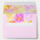 Watercolor pastel rainbow white envelopes 5x7 card