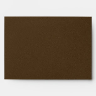 Pre-Addressed Vintage Brown w/Golden Yellow Inside Envelope