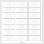 Pre-addressed Wedding Guest Mailing Label Stickers<br><div class="desc">Our pre-addressed wedding guest labels are perfect for easy mailing of all your cards and invitations. Each label is approximately 2” x 4”.</div>
