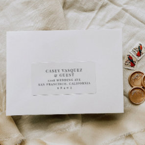 Pre-addressed Wedding Guest Mailing Label Stickers