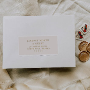 Pre-addressed Wedding Guest Mailing Label Stickers