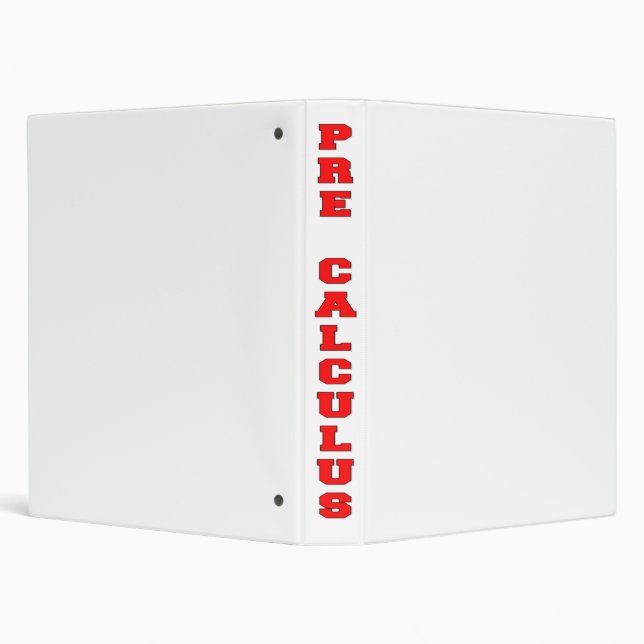 Pre Calculus 3 Ring Binder (Background)