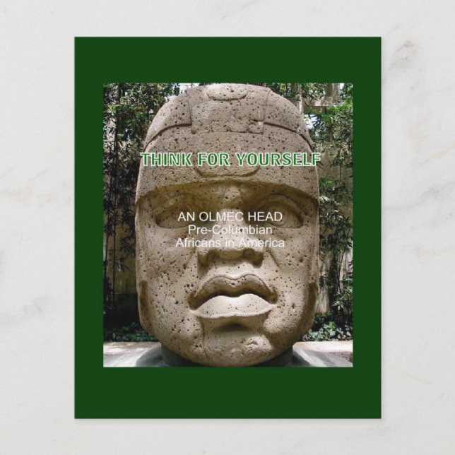 Pre-Colombian African American Olmec head  Flyer (Front)