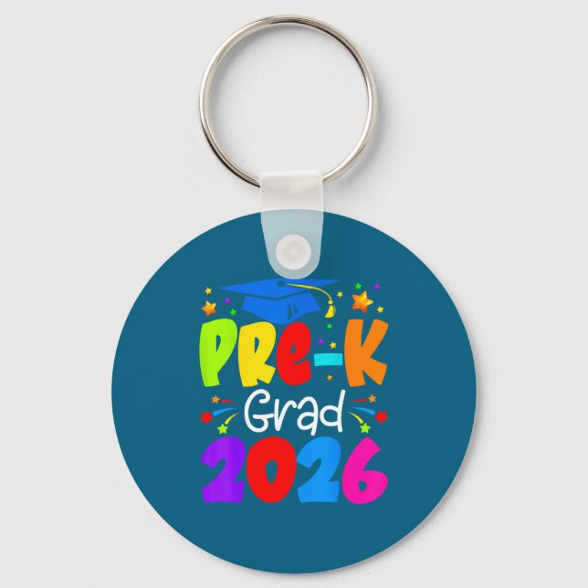 Pre Grad 2026 Preschool Graduation Keychain (Front)