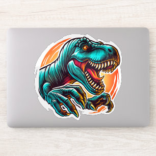 Pre-Historic Epic Dino Attack T-Rex Sticker
