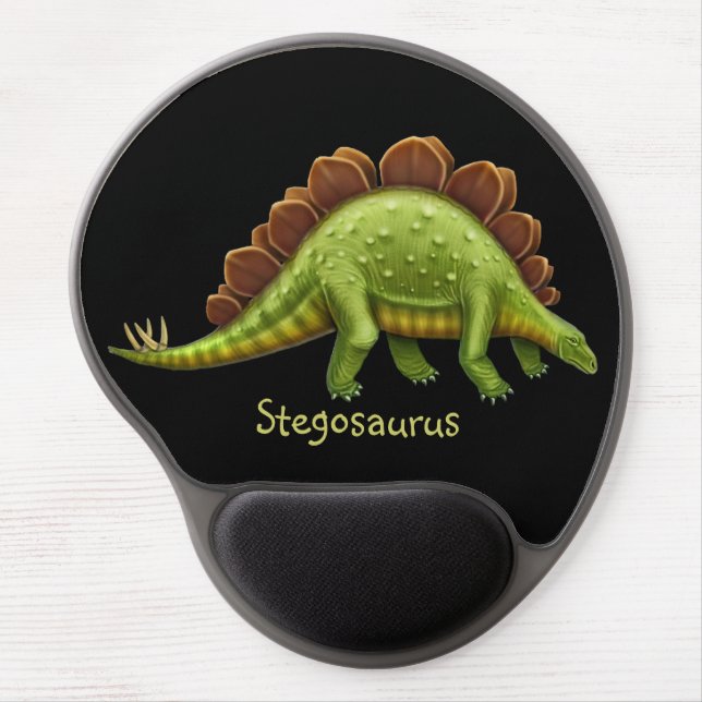 Pre-Historic Stegosaurus Dinosaur Gel Mousepad (Front)