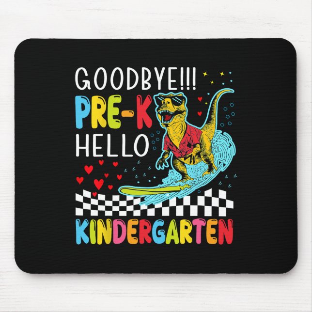 Pre-k Boys Last Day Of School Dinosaur T-rex Monst Mouse Pad (Front)