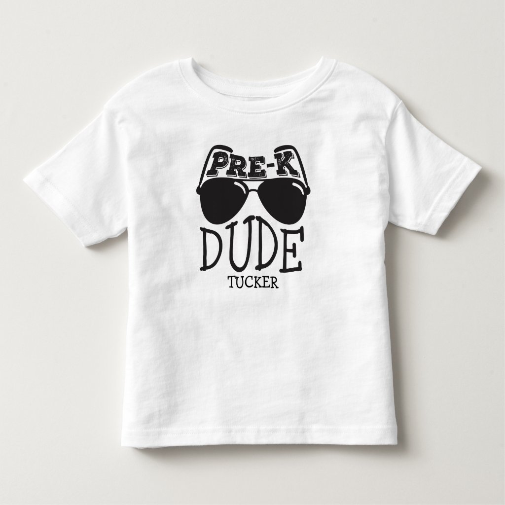 Pre-K Dude Preschool Back to School Toddler T-shirt