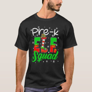 Pre K ELF Squad Christmas ELF Kids Teacher Group T-Shirt