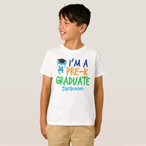 Pre-K Graduate Cute Custom Preschool Graduation T-Shirt | Zazzle