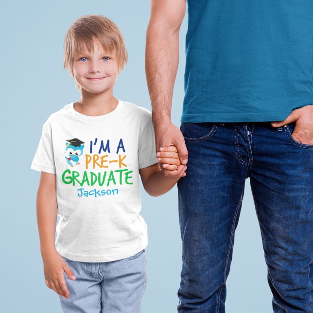 Pre-K Graduate Cute Custom Preschool Graduation T-Shirt (Creator Uploaded)