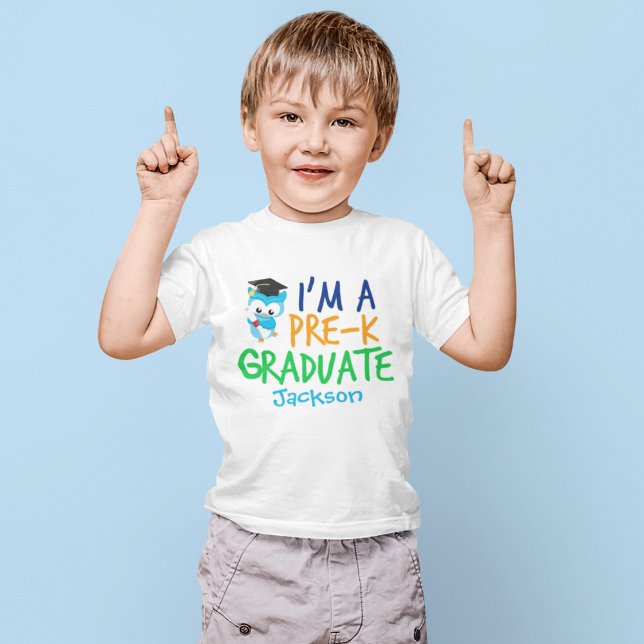 Pre-K Graduate Cute Custom Preschool Graduation Toddler T-shirt (Creator Uploaded)