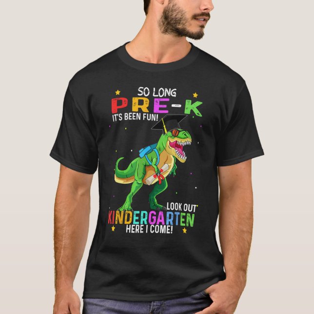 pre-k Graduate pre k Graduation 2024 dinosaur t re T-Shirt (Front)