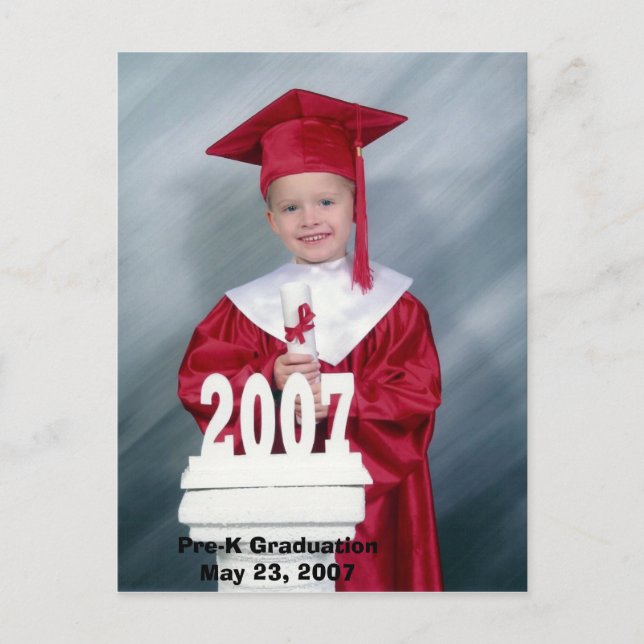 Pre-K Graduation Announcement Postcard (Front)