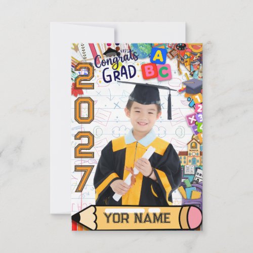 Pre-K Graduation Commencement Invitation