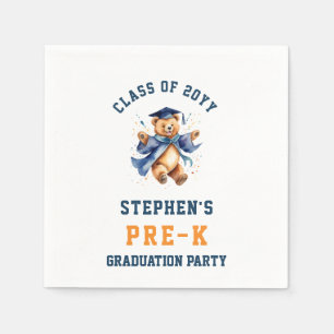 Pre-K Graduation Cute Teddy Party Napkins