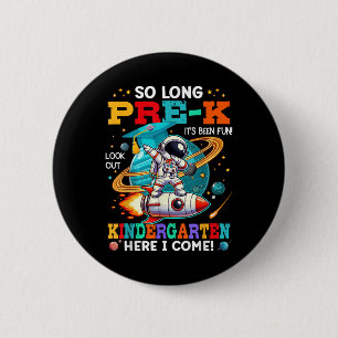 Pre-k Graduation Funny Preschool Graduate Boys Gir Button
