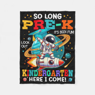 Pre-k Graduation Funny Preschool Graduate Boys Gir Fleece Blanket