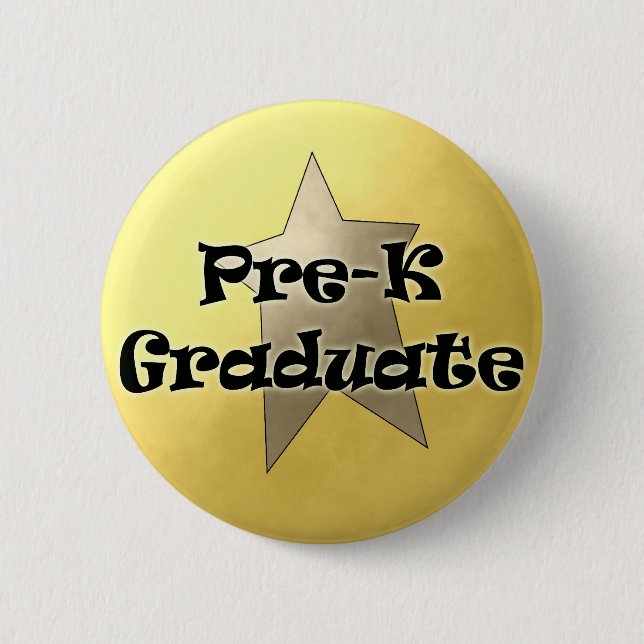 Pre-K Graduation Gifts Pinback Button (Front)