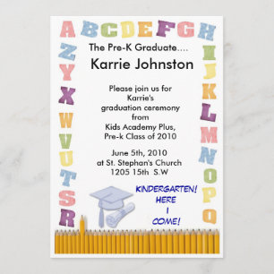 Pre-K graduation Invitation