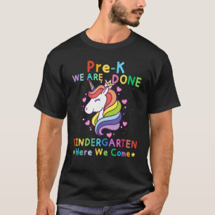 Pre K Graduation Kindergarten for Girls Magical Un T-Shirt