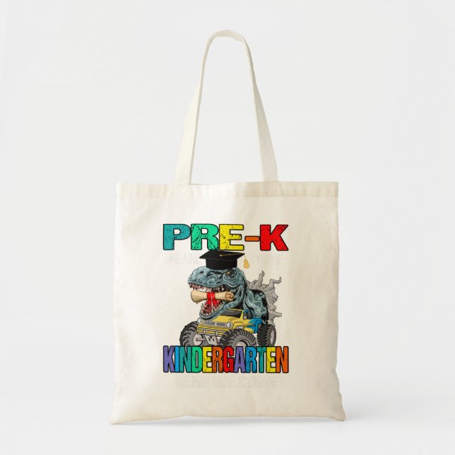 Pre-K Graduation Magical Dinosaur Tote Bag (Front)
