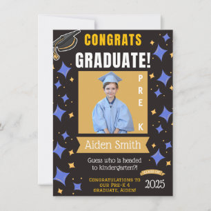 PRE-K GRADUATION PHOTO ANNOUNCEMENT