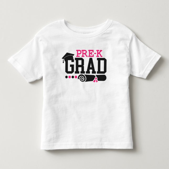 Pre-k Graduation T-shirt, Kindergarten Graduation Toddler T-shirt (Front)