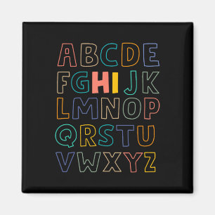Pre K Kindergarten Hi Alphabet Back To School Teac Magnet