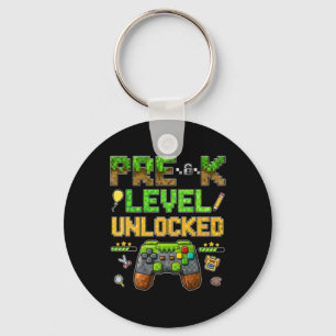 Pre K Level Unlocked Ck To School Gamer Boys Presc Keychain