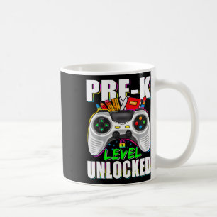 Pre-k Level Unlocked Gamer First Day Of School Boy Coffee Mug