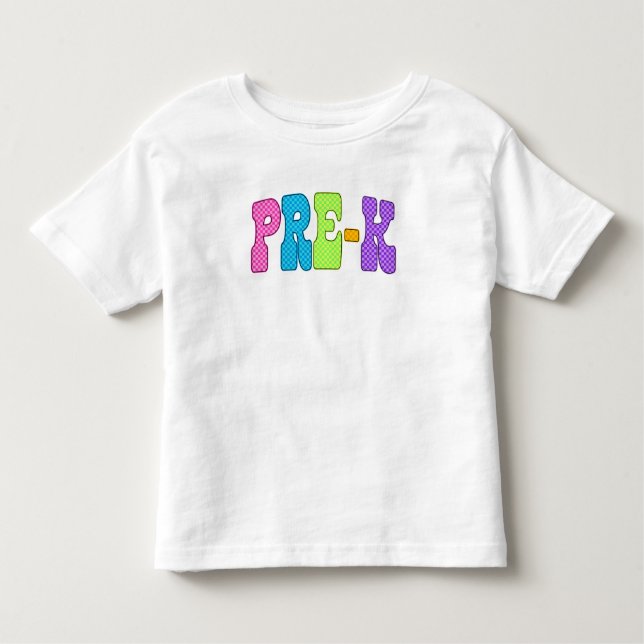 Pre-K Power: Where Big Personalities Start Small Toddler T-shirt (Front)