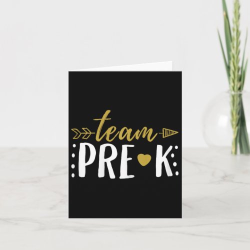 Pre_k Preschool Teacher Student Arrow  Card