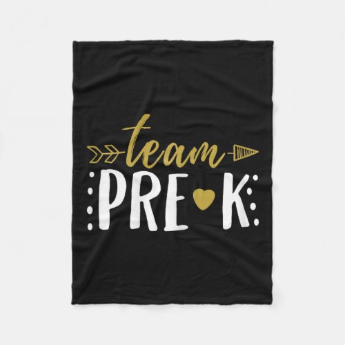 Pre_k Preschool Teacher Student Arrow  Fleece Blanket