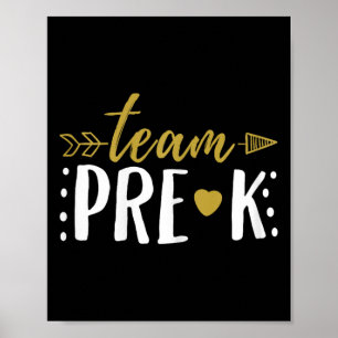 Pre-k Preschool Teacher Student Arrow  Poster
